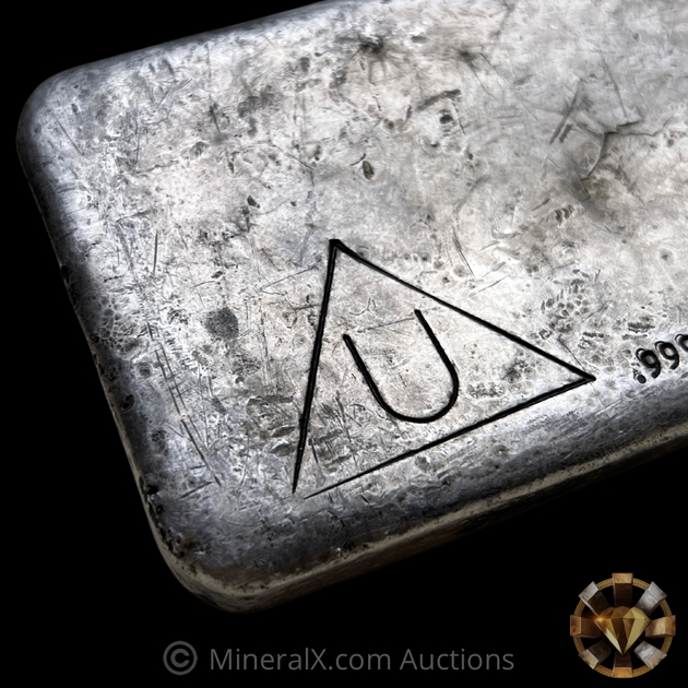 Delta 50.092oz Vintage Poured Silver Bar – MineralX