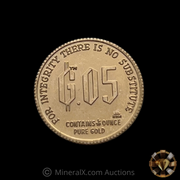x10 1980 Nicholas L. Deak “Denationalization of Sound Money” Gold Standard Corporation 1/20oz Fractional Vintage Gold Coins in Original Factory Sealed Strip of 10 (1/2oz of pure gold)