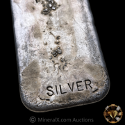 Kilo Johnson Matthey JM London Refiners Melters Vintage Poured Silver Bar
