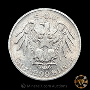 SOA Swiss of America 5oz Vintage Silver Round