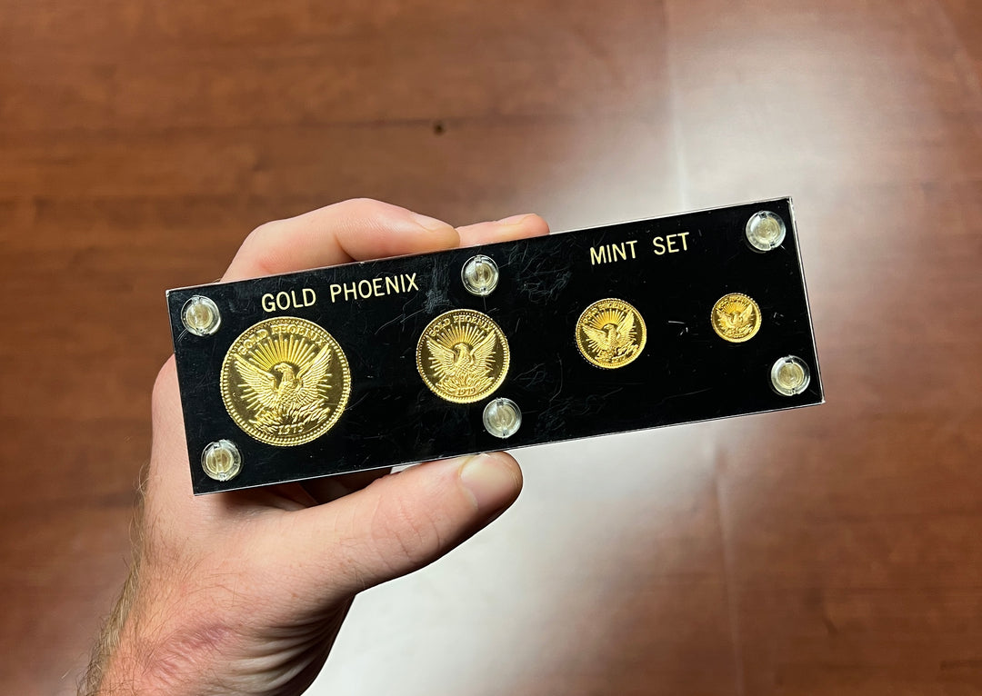 Complete Vintage 1979 Phoenix Gold Set (1oz,1/2oz,1/4oz,1/8oz