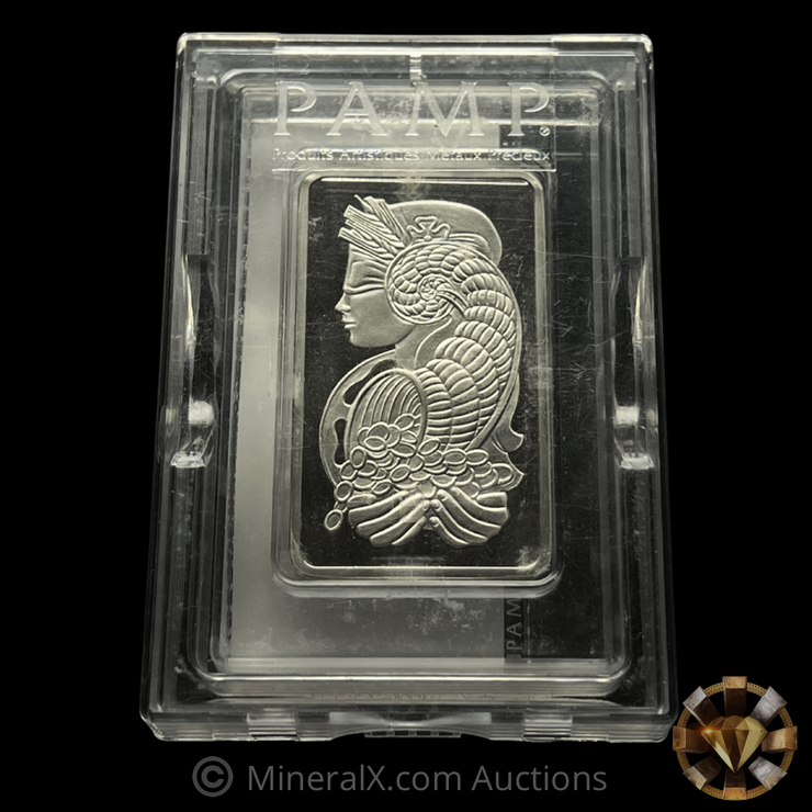 PAMP Fortuna 5oz Platinum Bar with Original Numbers-Matching Assay Box (Low Serial/Unique Size Class)