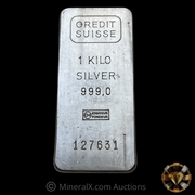 Credit Suisse Kilo Vintage Silver Bar