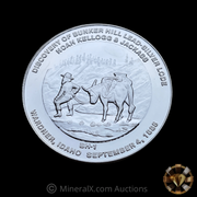 1981 Bunker Hill “Noah Kellogg & Jackass” 1oz Vintage Silver Coin w/ Original Packaging