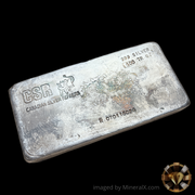 Canadian Silver Refiners 100oz Vintage Poured Silver Bar