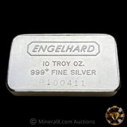 Engelhard 10oz “P” Pressed Vintage Silver Bar