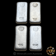 x4 Perth Mint 10oz Poured Silver Bars (40oz Total)