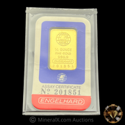 Engelhard 1/4oz Vintage Gold Bar in Original Sealed “No Staples” Factory Assay