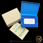 1969 Foster Inc National Bank & Trust In Larned Kansas “Fort Larned” 3oz Vintage Pressed Silver Bar Mint With Original Box & Paperwork