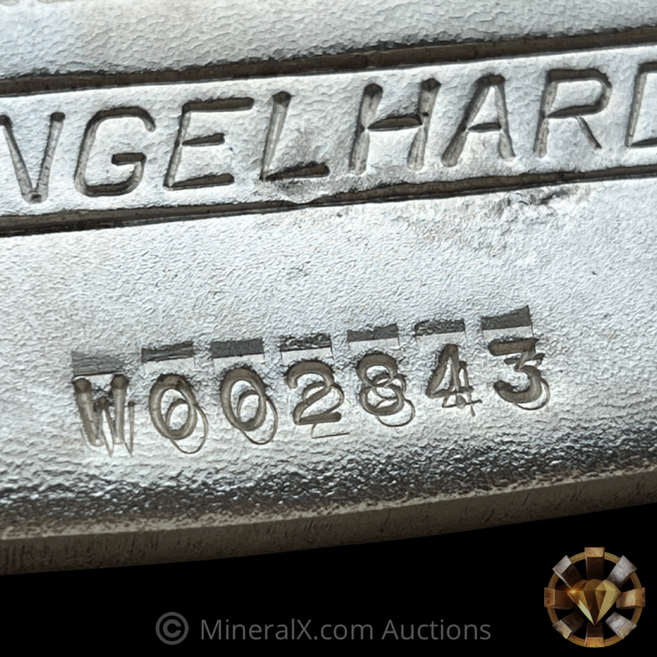 Engelhard W Series 10oz Double Strike Error Vintage Poured Silver bar