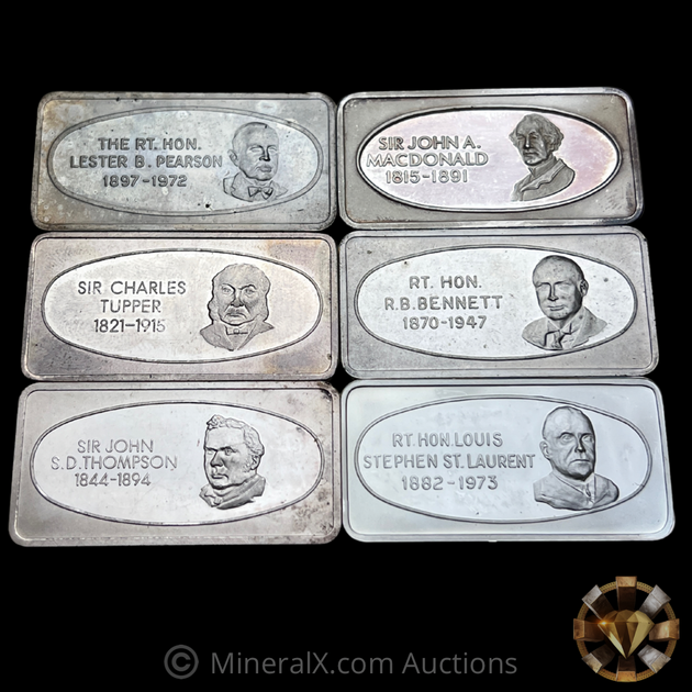 x6 Delta 1oz Vintage Pressed Silver Bars – MineralX