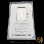 Engelhard 1oz “Teal Label” Vintage Palladium Bar Sealed In Original Factory Assay