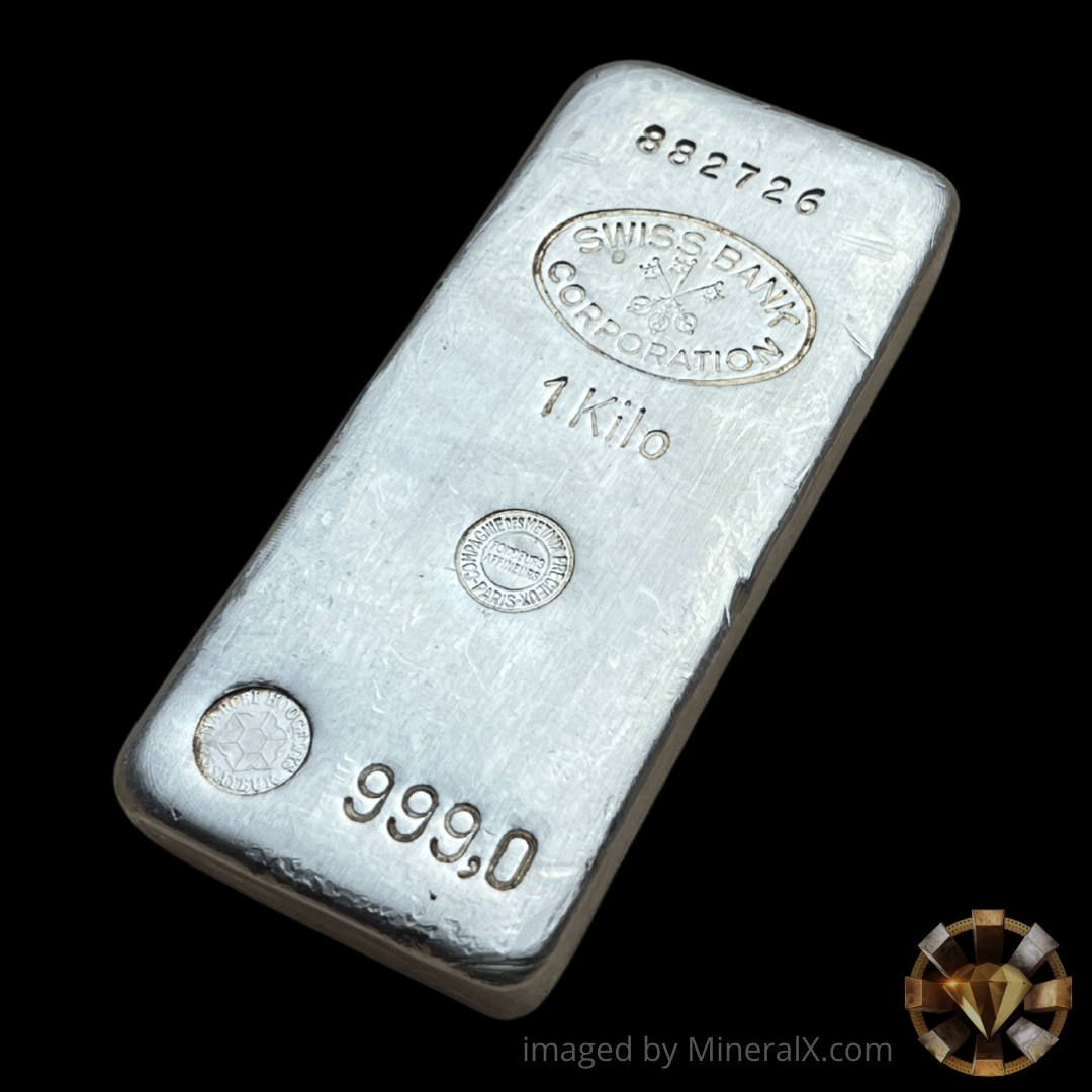 Swiss Bank Corporation / CMP Engelhard Vintage Poured Silver Kilo