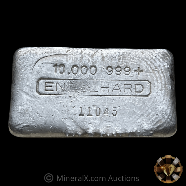 Engelhard 10oz “Double X8” Vintage Poured Silver Bar