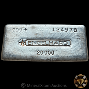 Engelhard Vintage Poured 20oz Silver Bar
