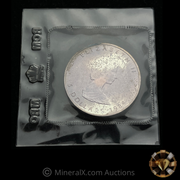 1989 Royal Canadian Mint RCM Maple 1oz Queen Elizabeth II Silver Coin