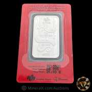 2012 PAMP Lunar Calander Series 1oz Silver Bar Sealed In Original Assay Card
