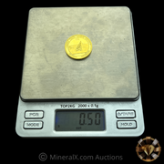 Cripple Creek Mining District 1/2oz Gold Coin (serial 178)