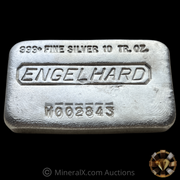 Engelhard W Series 10oz Double Strike Error Vintage Poured Silver bar