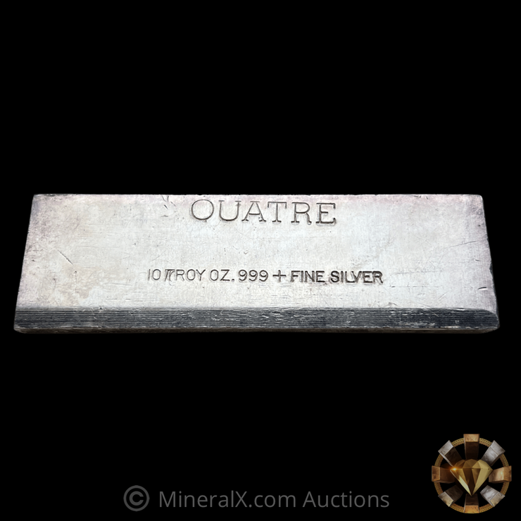 Quatre 10oz Vintage Extruded Silver Bar