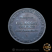 1981 US Assay Office of San Francisco 1oz Toner Vintage Silver Trade Unit Coin