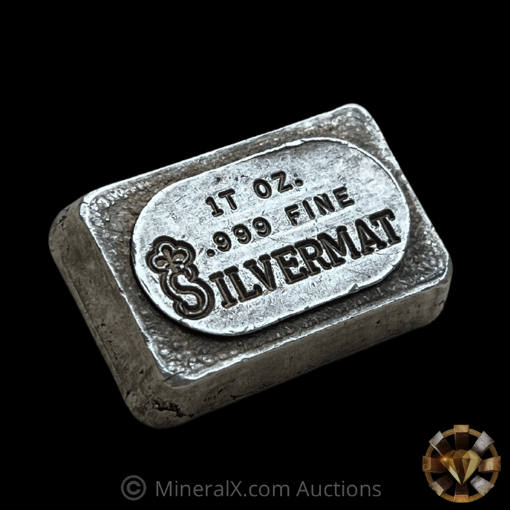 Silvermat Vintage Poured 1oz Silver Bar