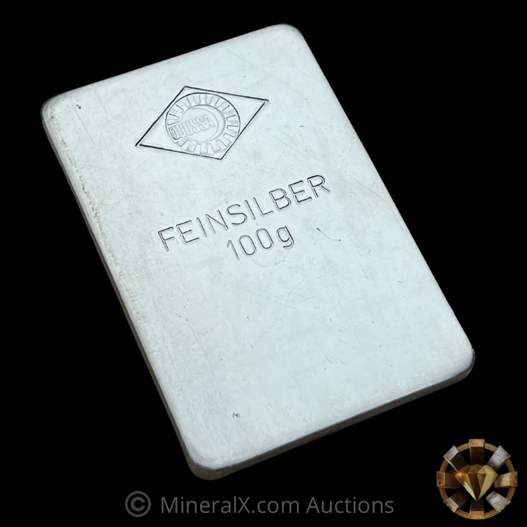 Ogussa Feinsilber 100g Vintage Silver Bar