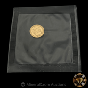 x1 1980 Nicholas L. Deak “Denationalization of Sound Money” Gold Standard Corporation 1/20oz Fractional Vintage Gold Coin in Original Factory Seal
