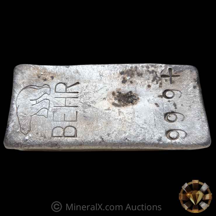 Behr 14.23 oz “Vertical Stamp” Vintage Poured Silver Bar