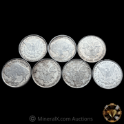 x7 1/4oz Vintage Silver Fractional Coins (1.75oz total)
