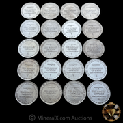 x20 1oz US Assay Office of San Francisco Vintage Silver Coins (20oz total)