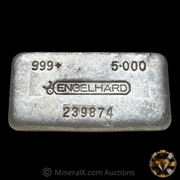 Engelhard 5oz Bull Logo Vintage Poured Silver Bar