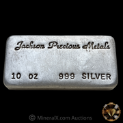Jackson Precious Metals JPM 10oz Vintage Poured Silver Bar