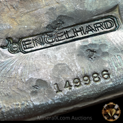 Engelhard 50oz Double-Strike Bull Logo Vintage Poured Silver Bar