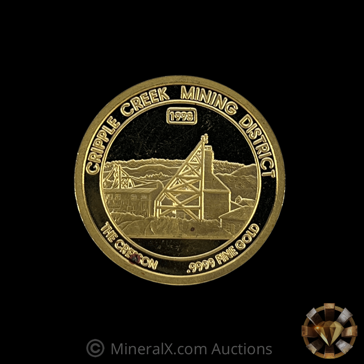 Cripple Creek Mining District 1/2oz Gold Coin (serial 493)