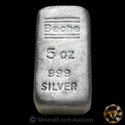 Bache 5oz Vintage Poured Silver Bar