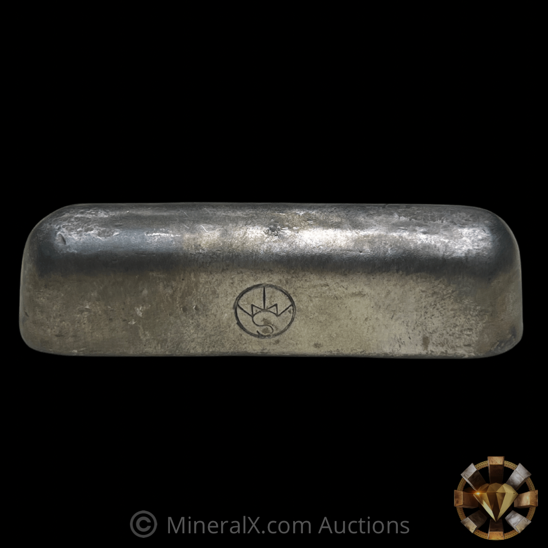 Sumitomo 10.03oz Vintage Poured Silver Bar – MineralX Sumitomo 10.03oz Vintage Poured Silver Bar – MineralX