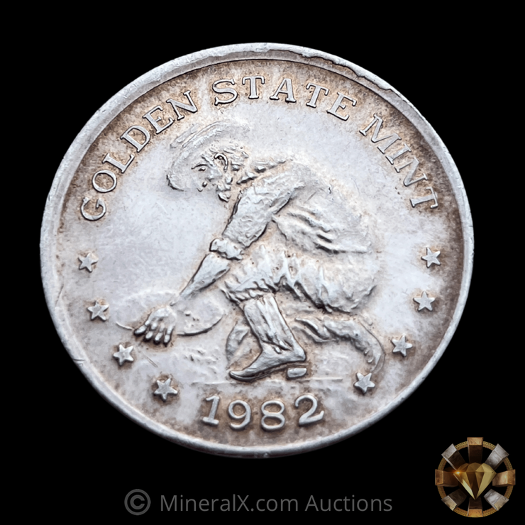 1982 Golden State Mint GSM 1oz Vintage Silver Coin