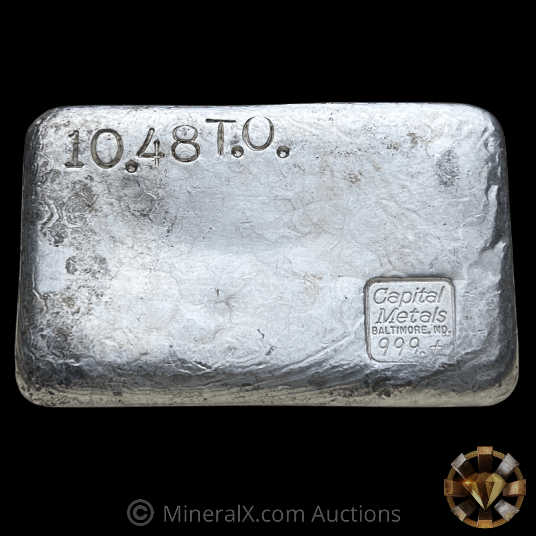 銀製 シルバー まとめ売り 159g Capital Metals Baltimore MD 10.48oz Vintage Poured Silver Bar