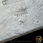 X Prefix Engelhard 100oz Vintage Poured Silver Bar