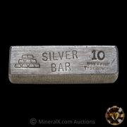 10oz CMI Vintage Poured Silver Bar