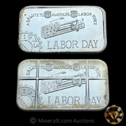 Vintage Mother Lode Mint Labor Day 1oz Silver Art Bars
