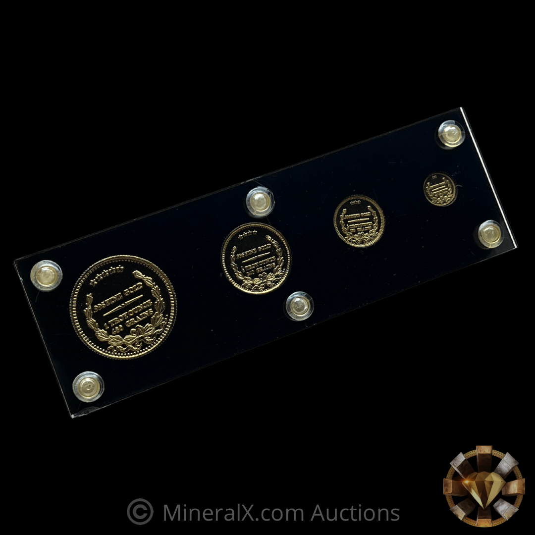 Complete Vintage 1979 Phoenix Gold Set (1oz,1/2oz,1/4oz,1/8oz